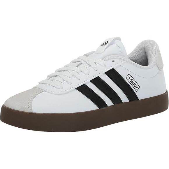 NWT adidas Women's VL Court 3.0 Sneaker ,white/black/grey -SZ 8 - Picture 1 of 6